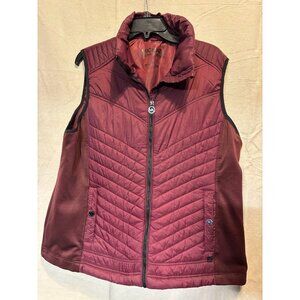 Michael Kors Quilted Sleeveless Vest in Wine